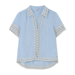 Gustav Blouse korte mouw 60666 lilje