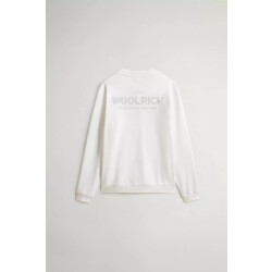 Woolrich Macro logo crewneck arctic