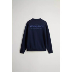 Woolrich Macro logo crewneck melton