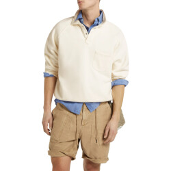 Denham Us navy polo sweatshirt hcs