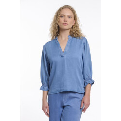 Rino & Pelle half sleeve top with v-neck kamar.7002621 washed