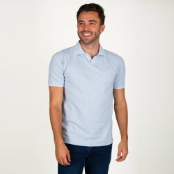Q1905 Polo shirt stein mist melange