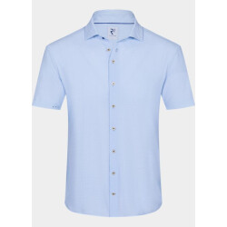 R2 Amsterdam Casual hemd korte mouw striped seersucker short slee 132.wspss.033/018