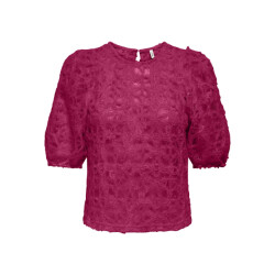 Only Onlbenia ss o-neck lace top jrs fuchsia