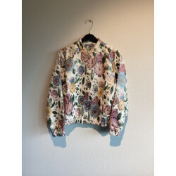 Geisha 65090-26 bomber jacket leaves