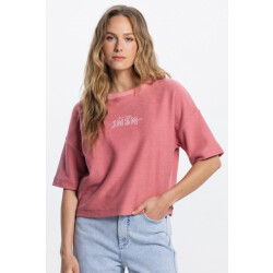Jansen Amsterdam Jansen noeka sw 175 backside sweat short sleeve blush