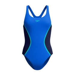 Speedo solid splice medalist 1p wedstrijd badpak dames -