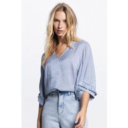 Jansen Amsterdam Nisa sc754 v-neck 00074 light blue