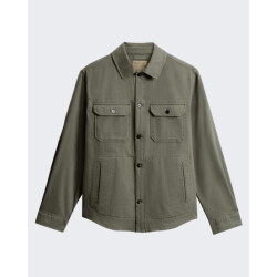 Woolrich Heren linen blend safari overshirt g
