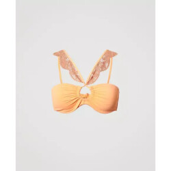 Twin-set Bandeau bikini macrame