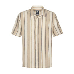 Petrol Industries Men shirt short sleeve aop ecru dessin