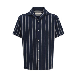 Jack & Jones jorcoba stripe resort shirt ss sn 12271060 sky captain