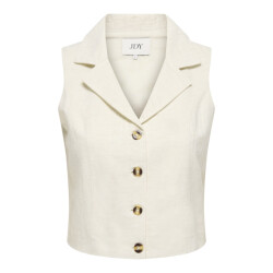 Jacqueline de Yong Jdymilan linen sl waistcoat tlr beige