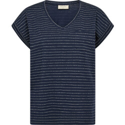 Free Quent Fqviva tee navy r blue