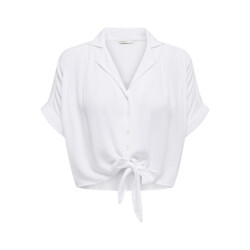 Only onlpaula life s/s tie shirt wvn noo 15281497 white