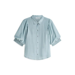 Summum 2s3485-12370 431 blouse viscose cotton glacierblue