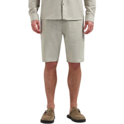 No Excess Short chino with linen taupe
