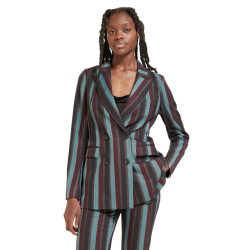 Scotch & Soda Striped double breasted blazer