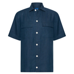 Blue Industry Casual overhemd donker