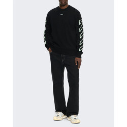 Off White Heren diag outline knit crewneck