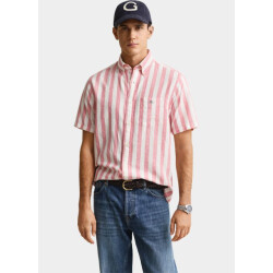 Gant Overhemd korte mouw heren gestreept overoverhemd met ko 3260020/622