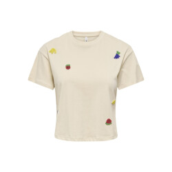 Only Onlbella ss fruit top box jrs beige