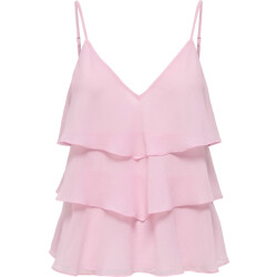Only Onllinn life flounce singlet wvn noos romance rose