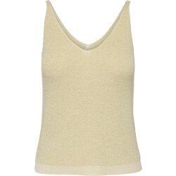 Only Onlshina sl glitter top knt birch/gold glitter