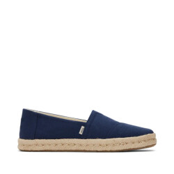 Toms Alpargata rope 2.0 10019870 navy recycled cotton slubby woven 3133