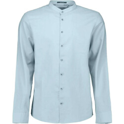 No Excess Shirt with linen granddad sky