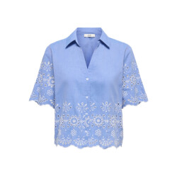 Jacqueline de Yong Jdymarina 24 embroidery shirt wvn licht