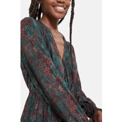 Scotch & Soda V-neck peplum top
