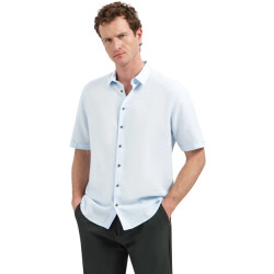 No Excess Shirt short sleeve with linen sky
