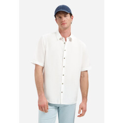 No Excess Heren linnen overhemd 31480321sn 010 white