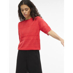 Vila Vimilos s/s o-neck pointelle top -