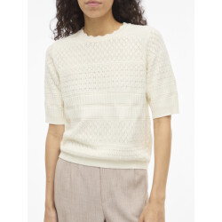 Vila Vimilos s/s o-neck pointelle top -