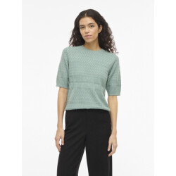 Vila Vimilos s/s o-neck pointelle top -