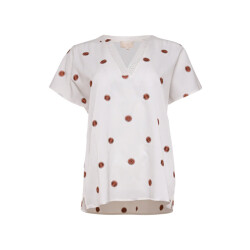 Maicazz Tosina top su26.60312 off white orange