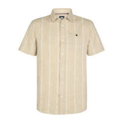 Petrol Industries Men shirt short sleeve uni ecru dessin