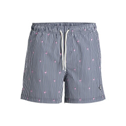 Jack & Jones Heren zwemshort jpstmaui breeze gestreept flamingo