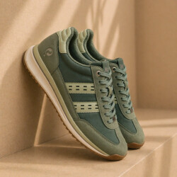 Q1905 Sneaker boston pro lichtgroen/ donkergroen