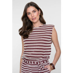 Geisha 63486-20 010 top off-white/merlot