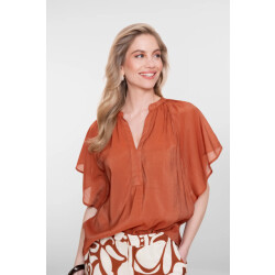 Geisha 63345-45 202 top bat sleeve ginger