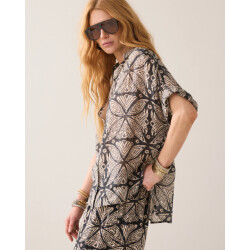 Summum 2s3498-12447 990 blouse ethnic print black