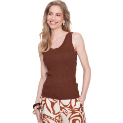 Geisha Singlet dark brown