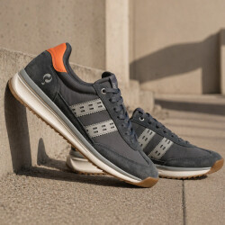 Q1905 Sneaker boston pro antraciet/ grijs/ oranje