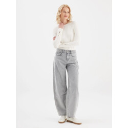 Cup of Joe Clara balloon fit jeans marble grey