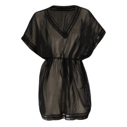 Sarlini Dames tuniek strandjurk polyester chiffon effen
