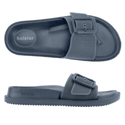 Holster Laze slippers vegan comfort podologisch goedgekeurd waterbestendig donker blauw