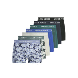 Jack & Jones Heren boxershorts effen trunks jacben 7-pack blauw/groen effen/gebloemd
